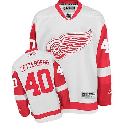 NHL Detroit Red Wings #40 Henrik Zetterberg Road White Jersey NHL Detroit Red Wings #40 Henrik Zetterberg Road White Jersey