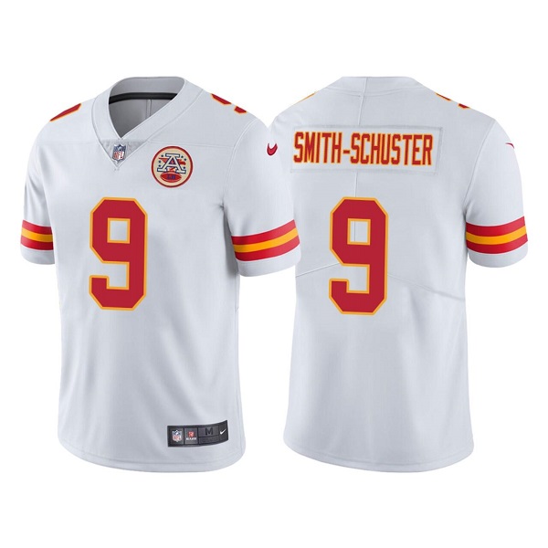 Men's Kansas City Chiefs #9 JuJu Smith-Schuster Vapor Untouchable White Limited Stitched Football Jersey Men's Kansas City Chiefs #9 JuJu Smith-Schuster Vapor Untouchable White Limited Stitched Football Jersey