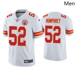 Men Kansas City Chiefs #52 Creed Humphrey Vapor Limited White Jersey Men Kansas City Chiefs #52 Creed Humphrey Vapor Limited White Jersey