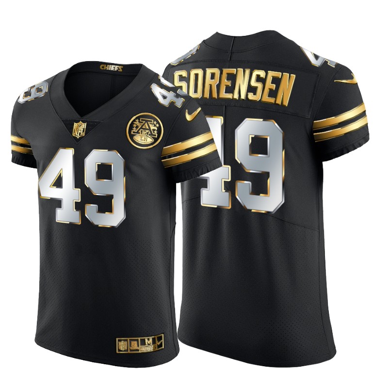 Kansas City Chiefs #49 Daniel Sorensen Men's Nike Black Edition Vapor Untouchable Elite NFL Jersey Kansas City Chiefs #49 Daniel Sorensen Men's Nike Black Edition Vapor Untouchable Elite NFL Jersey