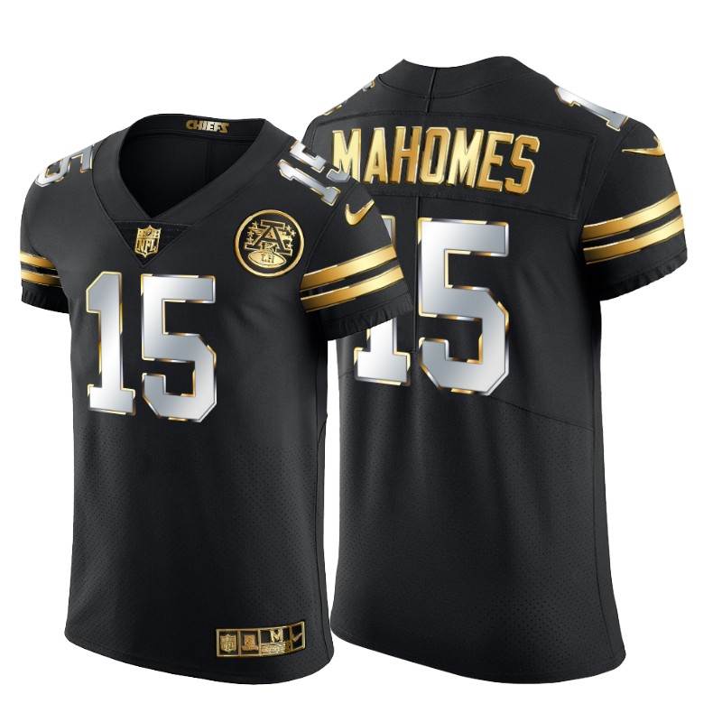 Kansas City Chiefs #15 Patrick Mahomes Men's Nike Black Edition Vapor Untouchable Elite NFL Jersey Kansas City Chiefs #15 Patrick Mahomes Men's Nike Black Edition Vapor Untouchable Elite NFL Jersey