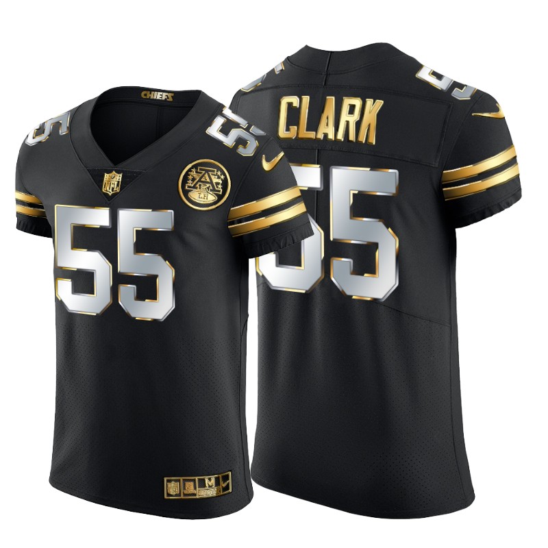 Kansas City Chiefs #55 Frank Clark Men's Nike Black Edition Vapor Untouchable Elite NFL Jersey Kansas City Chiefs #55 Frank Clark Men's Nike Black Edition Vapor Untouchable Elite NFL Jersey