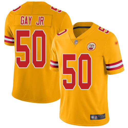 Nike Chiefs #50 Willie Gay Jr. Gold Men's Stitched NFL Limited Inverted Legend Jersey Nike Chiefs #50 Willie Gay Jr. Gold Men's Stitched NFL Limited Inverted Legend Jersey