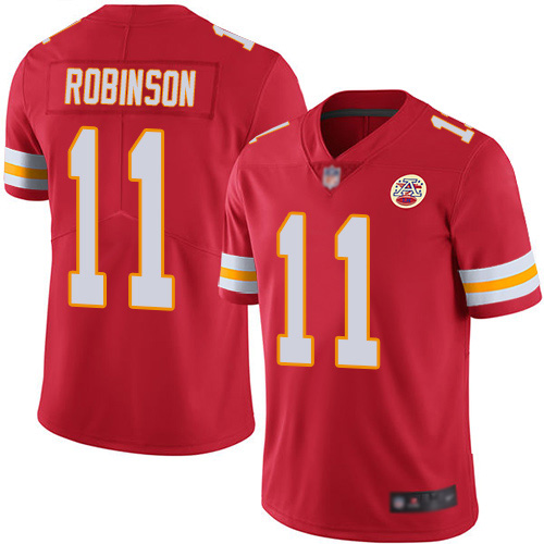 Chiefs #11 Demarcus Robinson Red Team Color Men's Stitched Football Vapor Untouchable Limited Jersey Chiefs #11 Demarcus Robinson Red Team Color Men's Stitched Football Vapor Untouchable Limited Jersey