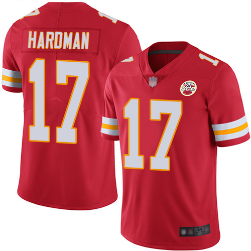 Chiefs #17 Mecole Hardman Red Team Color Men's Stitched Football Vapor Untouchable Limited Jersey Chiefs #17 Mecole Hardman Red Team Color Men's Stitched Football Vapor Untouchable Limited Jersey