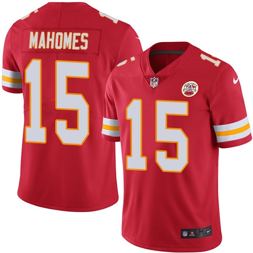 Nike Chiefs #15 Patrick Mahomes Red Team Color Men's Stitched NFL Vapor Untouchable Limited Jersey Nike Chiefs #15 Patrick Mahomes Red Team Color Men's Stitched NFL Vapor Untouchable Limited Jersey