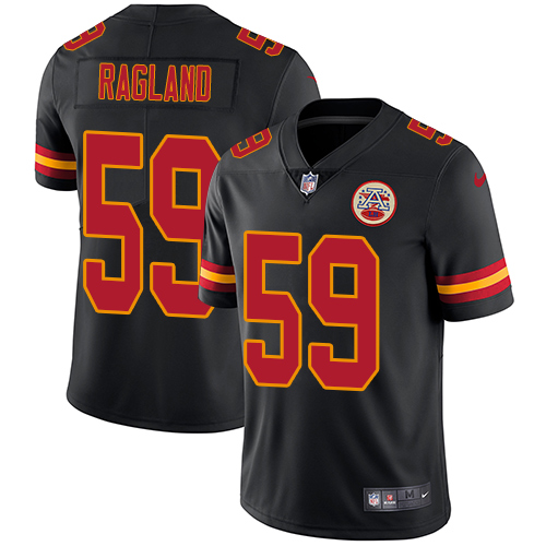 Nike Chiefs #59 Reggie Ragland Black Men's Stitched NFL Limited Rush Jersey Nike Chiefs #59 Reggie Ragland Black Men's Stitched NFL Limited Rush Jersey
