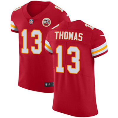 Nike Chiefs #13 De'Anthony Thomas Red Team Color Men's Stitched NFL Vapor Untouchable Elite Jersey Nike Chiefs #13 De'Anthony Thomas Red Team Color Men's Stitched NFL Vapor Untouchable Elite Jersey