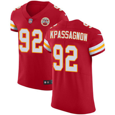 Nike Chiefs #92 Tanoh Kpassagnon Red Team Color Men's Stitched NFL Vapor Untouchable Elite Jersey Nike Chiefs #92 Tanoh Kpassagnon Red Team Color Men's Stitched NFL Vapor Untouchable Elite Jersey