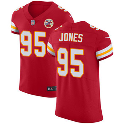 Nike Chiefs #95 Chris Jones Red Team Color Men's Stitched NFL Vapor Untouchable Elite Jersey Nike Chiefs #95 Chris Jones Red Team Color Men's Stitched NFL Vapor Untouchable Elite Jersey