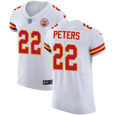 Nike Chiefs #22 Marcus Peters White Men's Stitched NFL Vapor Untouchable Elite Jersey Nike Chiefs #22 Marcus Peters White Men's Stitched NFL Vapor Untouchable Elite Jersey