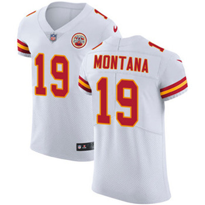 Nike Chiefs #19 Joe Montana White Men's Stitched NFL Vapor Untouchable Elite Jersey Nike Chiefs #19 Joe Montana White Men's Stitched NFL Vapor Untouchable Elite Jersey