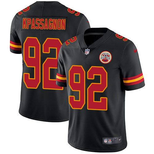 Nike Chiefs #92 Tanoh Kpassagnon Black Men's Stitched NFL Limited Rush Jersey Nike Chiefs #92 Tanoh Kpassagnon Black Men's Stitched NFL Limited Rush Jersey