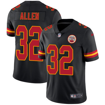 Nike Chiefs #32 Marcus Allen Black Men's Stitched NFL Limited Rush Jersey Nike Chiefs #32 Marcus Allen Black Men's Stitched NFL Limited Rush Jersey
