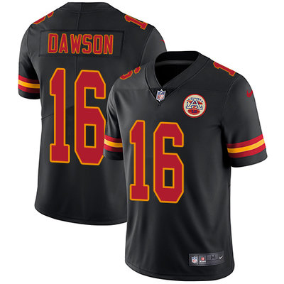 Nike Chiefs #16 Len Dawson Black Men's Stitched NFL Limited Rush Jersey Nike Chiefs #16 Len Dawson Black Men's Stitched NFL Limited Rush Jersey
