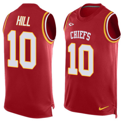 Nike Chiefs #10 Tyreek Hill Red Team Color Men's Stitched NFL Limited Tank Top Jersey Nike Chiefs #10 Tyreek Hill Red Team Color Men's Stitched NFL Limited Tank Top Jersey