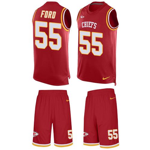 Nike Chiefs #55 Dee Ford Red Team Color Men's Stitched NFL Limited Tank Top Suit Jersey Nike Chiefs #55 Dee Ford Red Team Color Men's Stitched NFL Limited Tank Top Suit Jersey