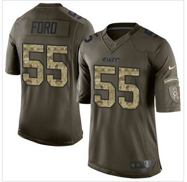 Nike Kansas City Chiefs #55 Dee Ford Green Men's Stitched NFL Limited Salute to Service Jersey Nike Kansas City Chiefs #55 Dee Ford Green Men's Stitched NFL Limited Salute to Service Jersey