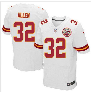 Nike Kansas City Chiefs #32 Marcus Allen White Men's Stitched NFL Elite Jersey Nike Kansas City Chiefs #32 Marcus Allen White Men's Stitched NFL Elite Jersey