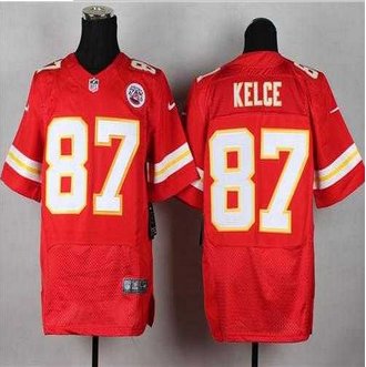 Nike Kansas City Chiefs #87 Travis Kelce Red Team Color NFL Elite Jersey Nike Kansas City Chiefs #87 Travis Kelce Red Team Color NFL Elite Jersey