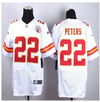 New Kansas City Chiefs #22 Marcus Peters White Men's Stitched NFL Elite Jersey New Kansas City Chiefs #22 Marcus Peters White Men's Stitched NFL Elite Jersey