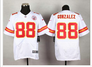 New Kansas City Chiefs #88 Tony Gonzalez White NFL Elite Jersey New Kansas City Chiefs #88 Tony Gonzalez White NFL Elite Jersey