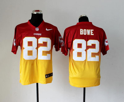 NEW Kansas City Chiefs 82 Dwayne Bowe Red Yellow Drift Fashion II Elite NFL Jerseys NEW Kansas City Chiefs 82 Dwayne Bowe Red Yellow Drift Fashion II Elite NFL Jerseys