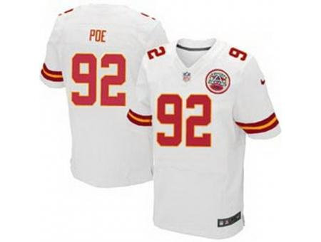 NEW NFL Kansas City Chiefs #92 Dontari Poe White Jerseys(Elite) NEW NFL Kansas City Chiefs #92 Dontari Poe White Jerseys(Elite)
