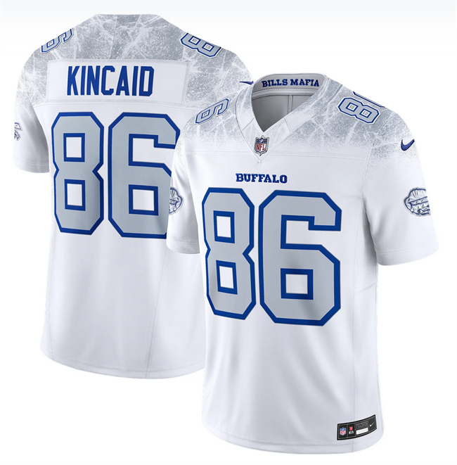 Men's Buffalo Bills #86 Dalton Kincaid White 2025 F.U.S.E. “Rivalries” Vapor Untouchable Limited Stitched Football Jersey Men's Buffalo Bills #86 Dalton Kincaid White 2025 F.U.S.E. “Rivalries” Vapor Untouchable Limited Stitched Football Jersey