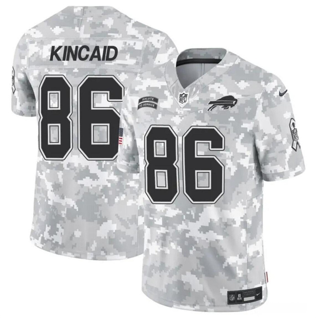 Men's Buffalo Bills #86 Dalton Kincaid 2024 F.U.S.E Arctic Camo Salute To Service Limited Stitched Football Jersey Men's Buffalo Bills #86 Dalton Kincaid 2024 F.U.S.E Arctic Camo Salute To Service Limited Stitched Football Jersey
