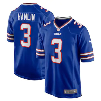 Men's Buffalo Bills #3 Damar Hamlin Nike Royal Player Jersey Men's Buffalo Bills #3 Damar Hamlin Nike Royal Player Jersey
