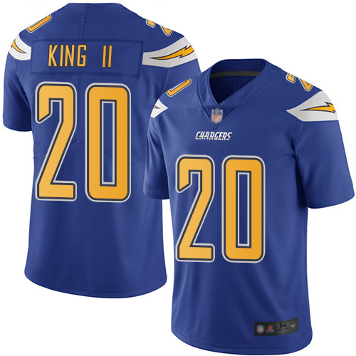 Chargers #20 Desmond King II Electric Blue Men's Stitched Football Limited Rush Jersey Chargers #20 Desmond King II Electric Blue Men's Stitched Football Limited Rush Jersey