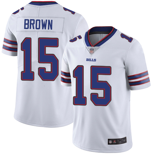 Bills #15 John Brown White Men's Stitched Football Vapor Untouchable Limited Jersey Bills #15 John Brown White Men's Stitched Football Vapor Untouchable Limited Jersey