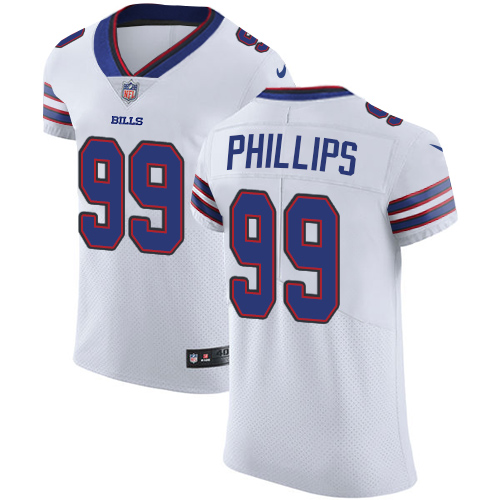 Nike Bills #99 Harrison Phillips White Men's Stitched NFL Vapor Untouchable Elite Jersey Nike Bills #99 Harrison Phillips White Men's Stitched NFL Vapor Untouchable Elite Jersey