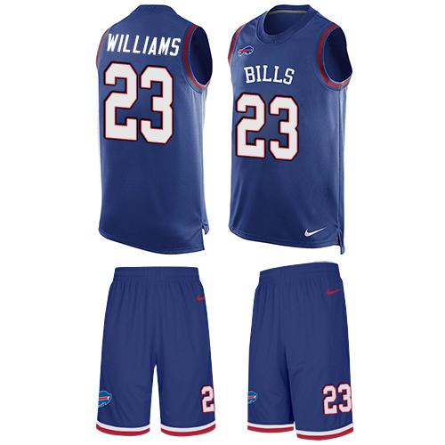 Nike Bills #23 Aaron Williams Royal Blue Team Color Men's Stitched NFL Limited Tank Top Suit Jersey Nike Bills #23 Aaron Williams Royal Blue Team Color Men's Stitched NFL Limited Tank Top Suit Jersey