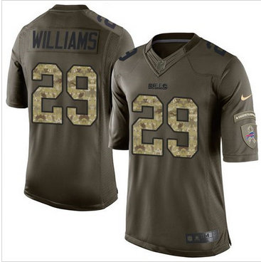 Nike Buffalo Bills #29 Karlos Williams Green Men's Stitched NFL Limited Salute To Service Jersey