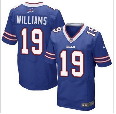 NEW Buffalo Bills #19 Mike Williams Royal Blue Team Color NFL New Elite Jersey NEW Buffalo Bills #19 Mike Williams Royal Blue Team Color NFL New Elite Jersey