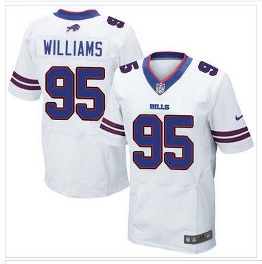 NEW Buffalo Bills #95 Kyle Williams White NFL New Elite Jersey NEW Buffalo Bills #95 Kyle Williams White NFL New Elite Jersey