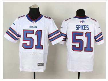Buffalo Bills #51 Brandon Spikes White NFL New Elite Jersey Buffalo Bills #51 Brandon Spikes White NFL New Elite Jersey