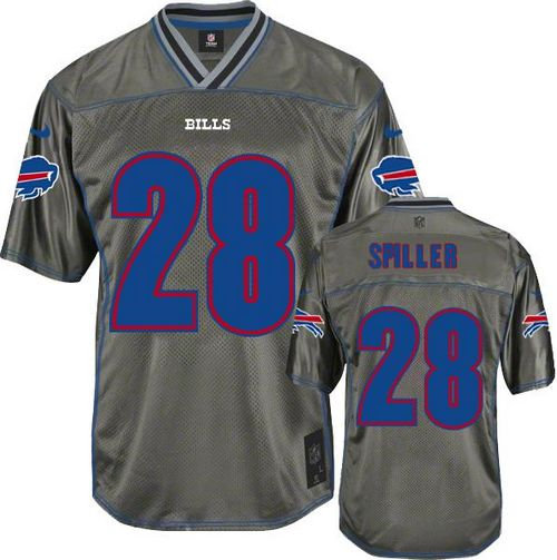 NEW Buffalo Bills #28 C.J. Spiller Grey Vapor Elite Jerseys NEW Buffalo Bills #28 C.J. Spiller Grey Vapor Elite Jerseys