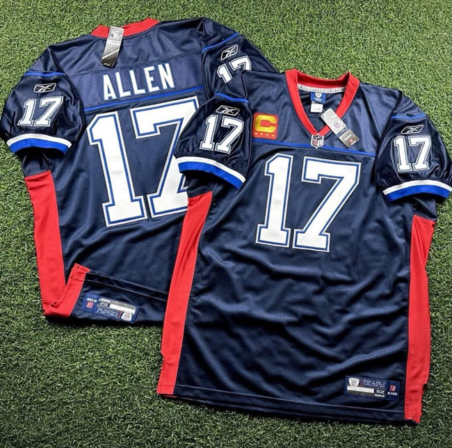 Men's Buffalo Bills #17 Josh Allen Navy 4-Star C Patch Stitched Football Jersey Men's Buffalo Bills #17 Josh Allen Navy 4-Star C Patch Stitched Football Jersey