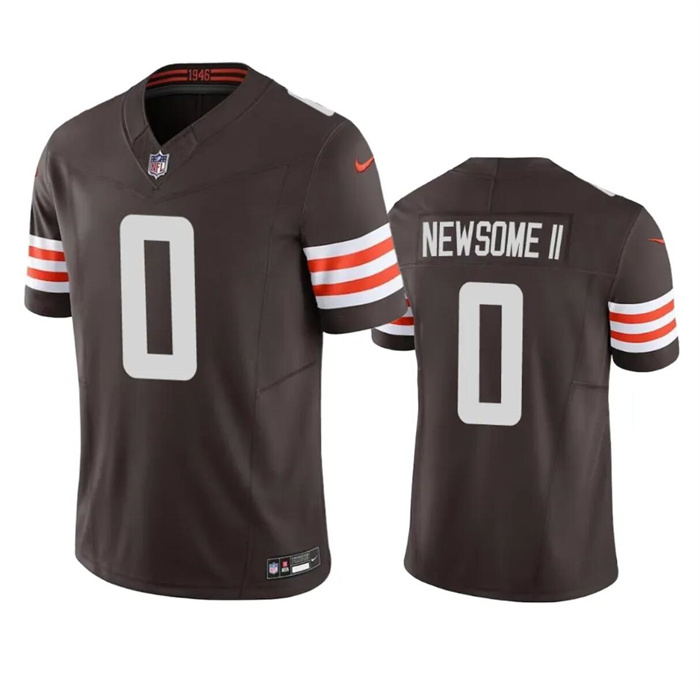 Men's Cleveland Browns #0 Greg Newsome II Brown 2023 F.U.S.E. Vapor Untouchable Limited Stitched Jersey Men's Cleveland Browns #0 Greg Newsome II Brown 2023 F.U.S.E. Vapor Untouchable Limited Stitched Jersey