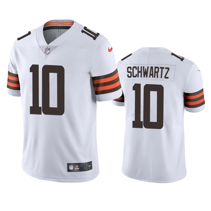Men's Cleveland Browns #10 Anthony Schwartz White Vapor Untouchable Limited Stitched Jersey Men's Cleveland Browns #10 Anthony Schwartz White Vapor Untouchable Limited Stitched Jersey