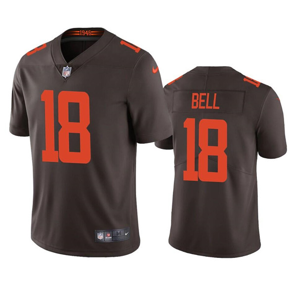 Men's Cleveland Browns #18 David Bell Brown Vapor Untouchable Limited Stitched Jerseys Men's Cleveland Browns #18 David Bell Brown Vapor Untouchable Limited Stitched Jerseys