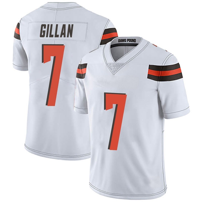 Men's Cleveland Browns #7 Jamie Gillan White Limited Vapor Untouchable Nike Jersey Men's Cleveland Browns #7 Jamie Gillan White Limited Vapor Untouchable Nike Jersey