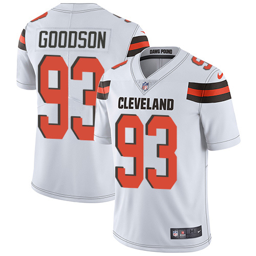 Nike Browns #93 B.J. Goodson White Men's Stitched NFL Vapor Untouchable Limited Jersey Nike Browns #93 B.J. Goodson White Men's Stitched NFL Vapor Untouchable Limited Jersey