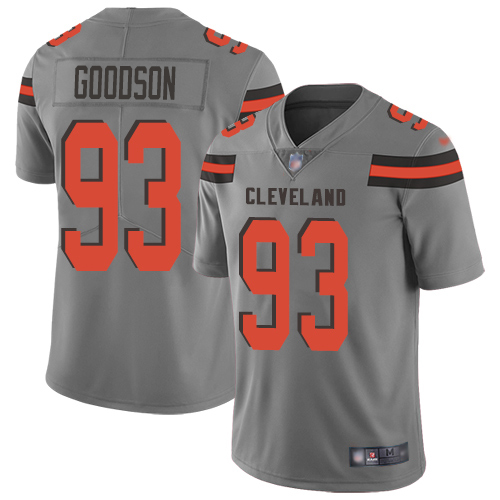Nike Browns #93 B.J. Goodson Gray Men's Stitched NFL Limited Inverted Legend Jersey Nike Browns #93 B.J. Goodson Gray Men's Stitched NFL Limited Inverted Legend Jersey