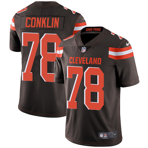 Nike Browns #78 Jack Conklin Brown Team Color Men's Stitched NFL Vapor Untouchable Limited Jersey Nike Browns #78 Jack Conklin Brown Team Color Men's Stitched NFL Vapor Untouchable Limited Jersey