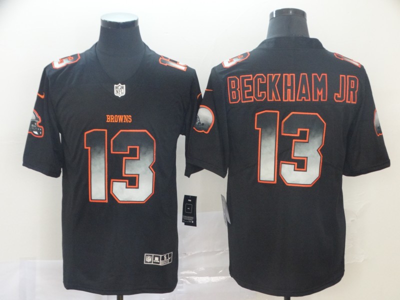 Browns 13 Odell Beckham Jr. Black Arch Smoke Vapor Untouchable Limited Jersey Browns 13 Odell Beckham Jr. Black Arch Smoke Vapor Untouchable Limited Jersey