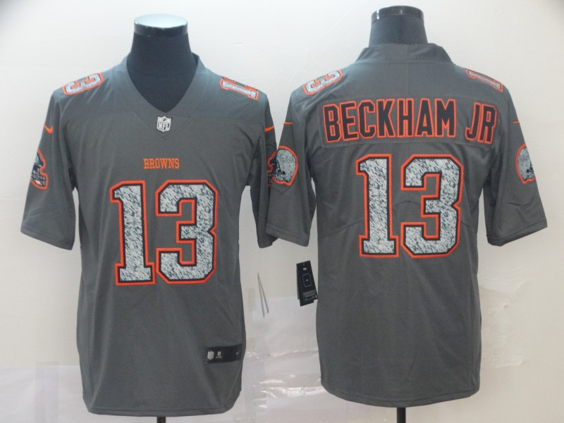 Browns 13 Odell Beckham Jr. Gray Camo Vapor Untouchable Limited Jersey Browns 13 Odell Beckham Jr. Gray Camo Vapor Untouchable Limited Jersey